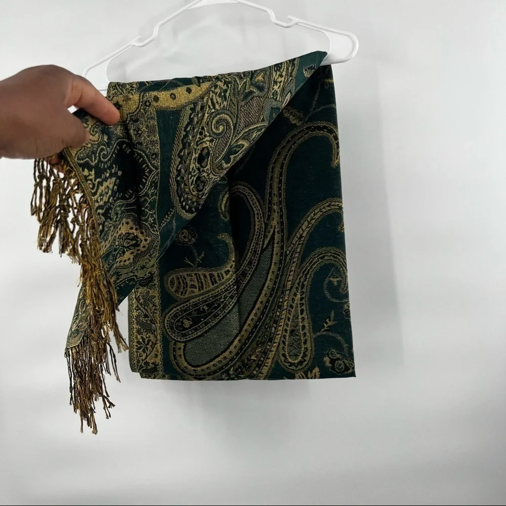 Pashmina and silk scarf